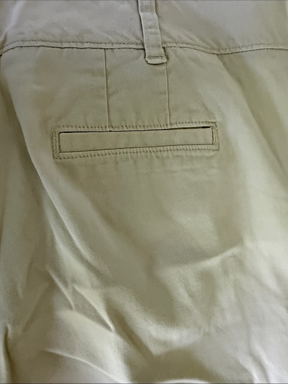 Talbots Khaki Crop Chino Pants in Light Cream - Picture 8 of 9